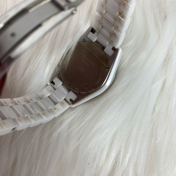 Chanel White Mother Of Pearl/ Diamond Watch J12 - Picture 5 of 9
